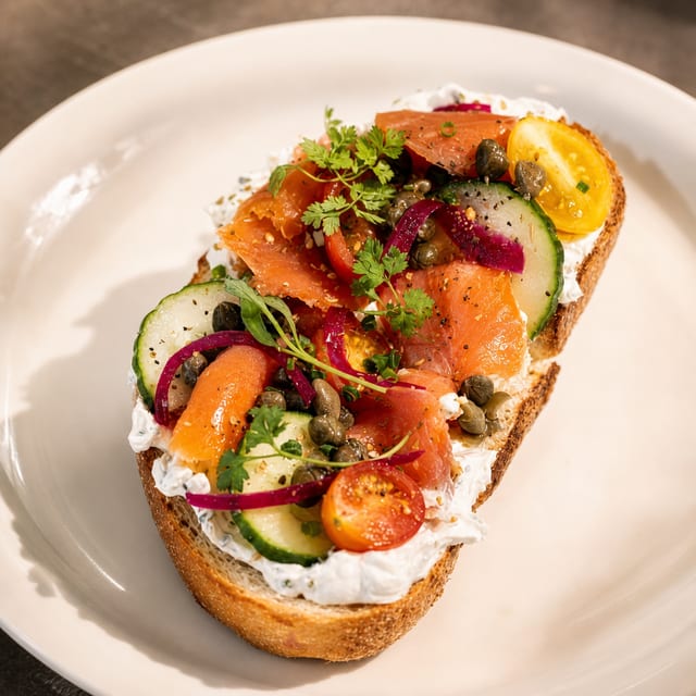 Smoked Salmon & Ricotta Toast.