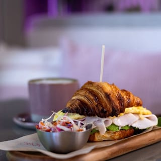 Turkey Ham Croissant Sandwich