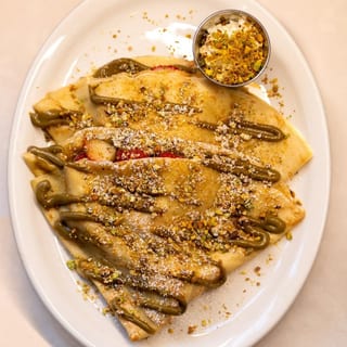 Pistachio Crepes